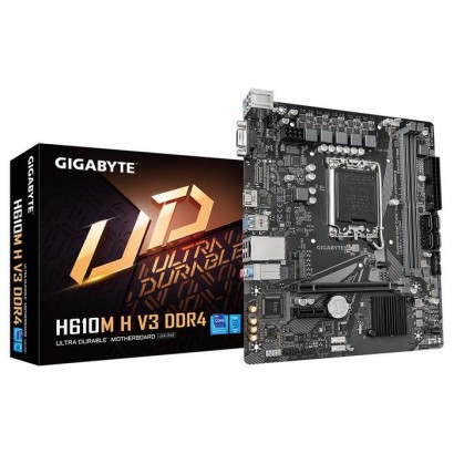 H610M H V3 DDR4 Gigabyte Motherboard - Supports Intel Core 14Th Cpus, 4+1+1 Hybrid Phases Digital...