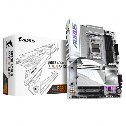 B650E A ELITE X ICE Gigabyte B650E Aorus Elite X Ax Ice Motherboard - Supports Amd Ryzen 8000...