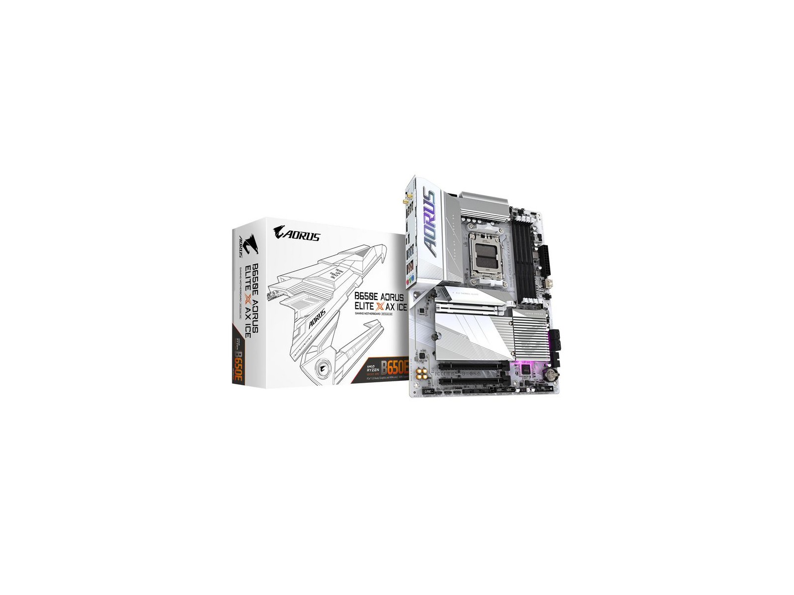B650E A ELITE X ICE B650E A ELITE X ICE Gigabyte B650E Aorus Elite X Ax Ice Motherboard - Supports Amd Ryzen 8000 Cpus, 12+2+... B650E A ELITE X ICE B650E A ELITE X ICE Gigabyte B650E Aorus Elite X Ax Ice Motherboard - Supports Amd Ryzen 8000 Cpus, 12+2+...