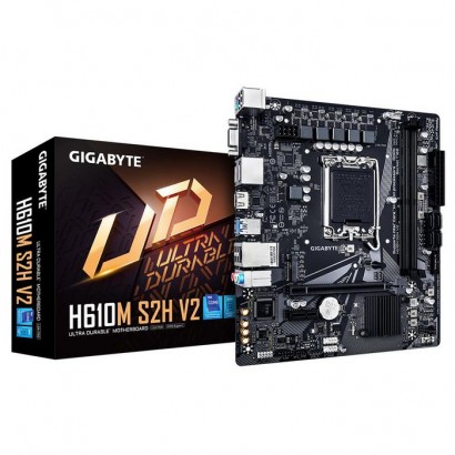 H610M S2H V2 Gigabyte Motherboard - Supports Intel Core 14Th Cpus, 4+1+1 Hybrid Phases Digital...