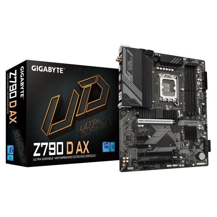 Z790 D AX Gigabyte Motherboard - Supports Intel Core 14Th Gen Cpus, 12+1+1 Phases Digital Vrm, Up To 7600Mhz Ddr5 (Oc), 3Xpcie 4