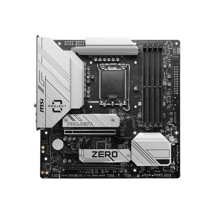 B760M PROJECT ZERO MSI Motherboard Intel B760 Lga 1700 Micro Atx