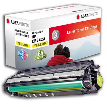 APTHP342AE AgfaPhoto Toner Yellow, rpl CE342A/651A APTHP342AE, CE342A, 651A