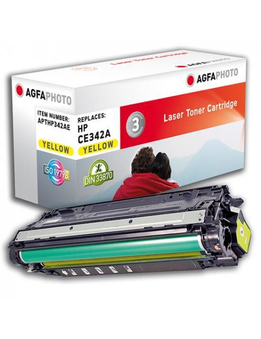 APTHP342AE AgfaPhoto Toner Yellow, rpl CE342A/651A APTHP342AE, CE342A, 651A