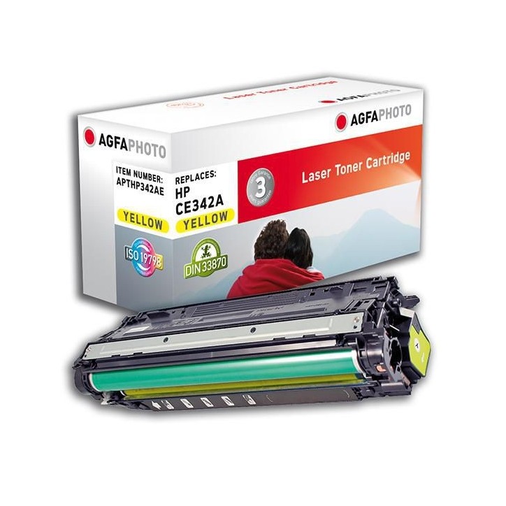 APTHP342AE AgfaPhoto Toner Yellow, rpl CE342A/651A APTHP342AE, CE342A, 651A