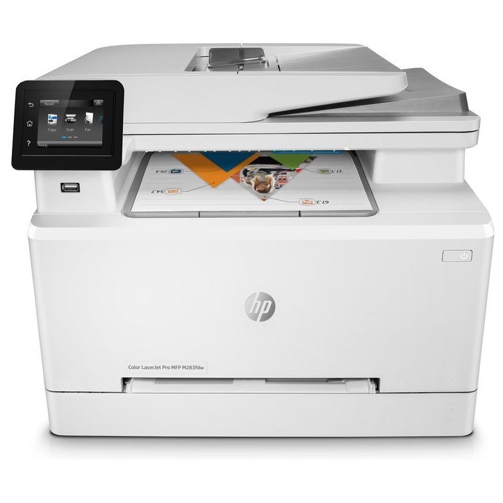 7KW75A HP Color Laserjet Pro Mfp M283Fdw, Print, Copy, Scan, Fax, Front-Facing Usb Printing Scan To Email Two-Sided Printing 50-