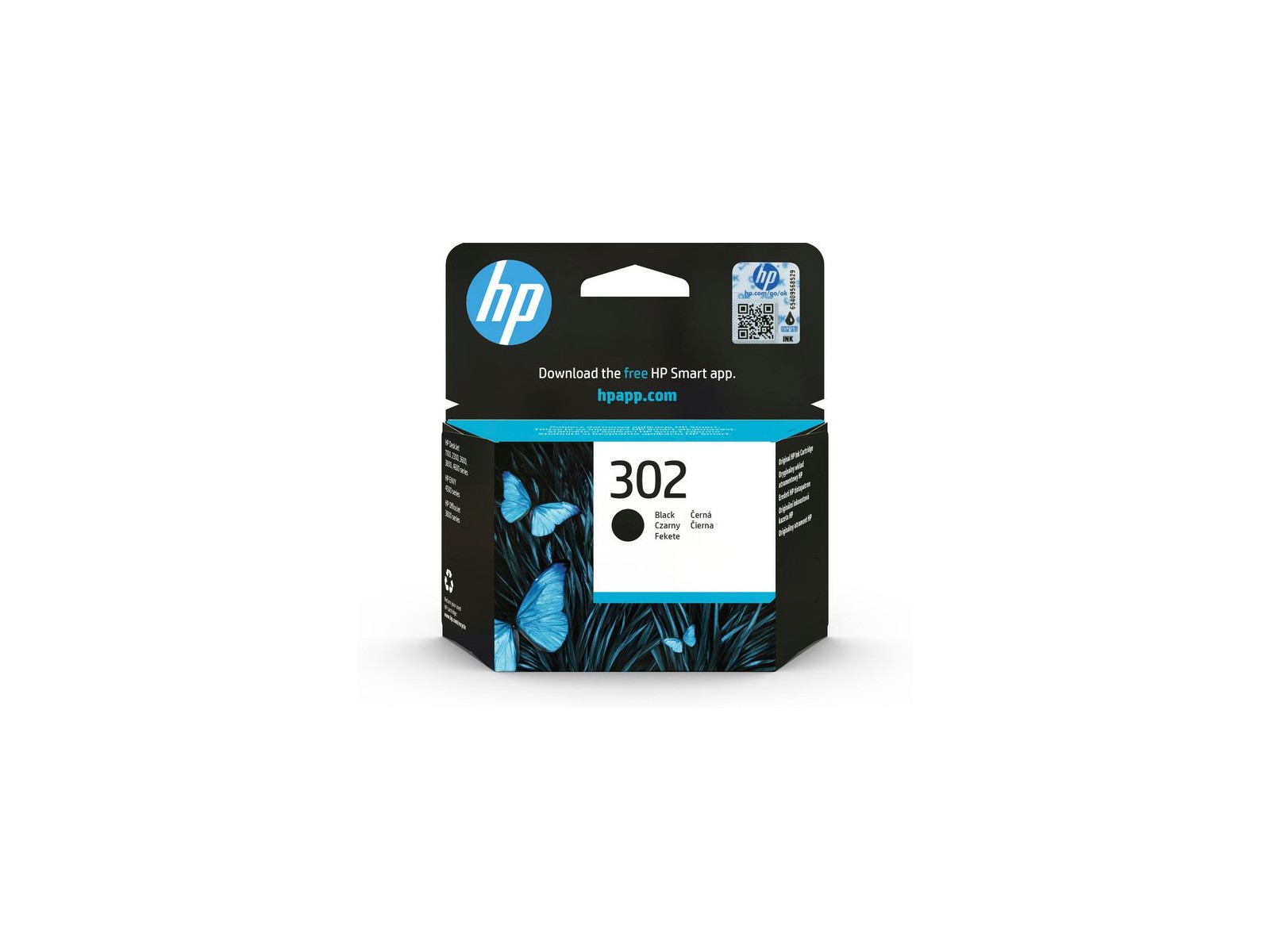 F6U66AE F6U66AE HP 302 Black Original Ink Cartridge 818955 F6U66AE F6U66AE HP 302 Black Original Ink Cartridge 818955