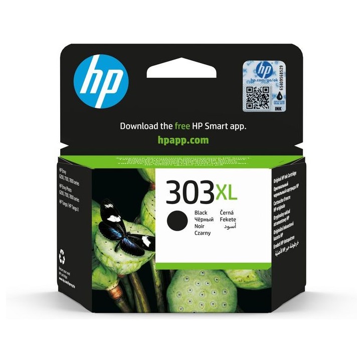T6N04AE HP 303Xl High Yield Black Original Ink Cartridge