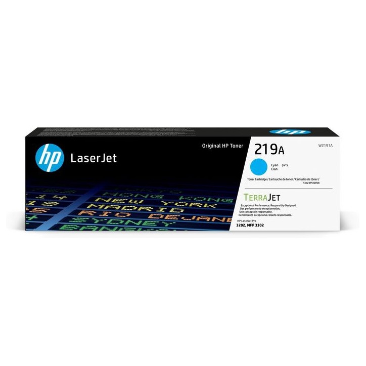 W2191A HP 219A Cyan Original LaserJet Toner Cartridge