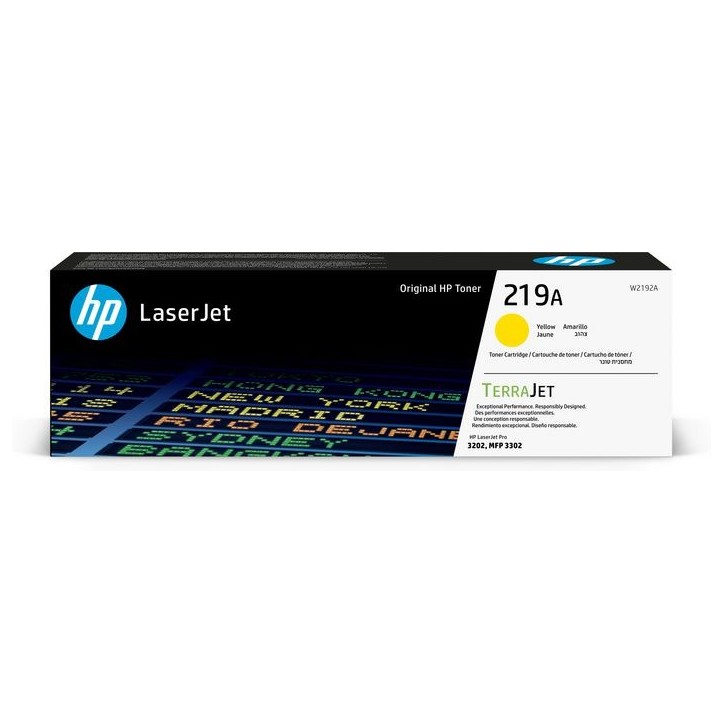 W2192A HP 219A Yellow Original LaserJet Toner Cartridge