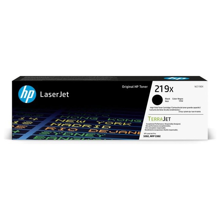 W2190X HP 219X High Yield Black Original Laserjet Toner Cartridge