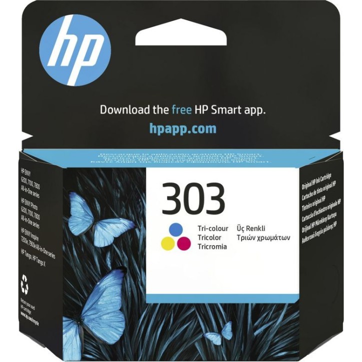 T6N01AE HP 303 Tri-Color Original Ink Cartridge