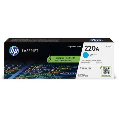 W2201A W2201A HP 220A Cyan Original Laserjet Toner Cartridge