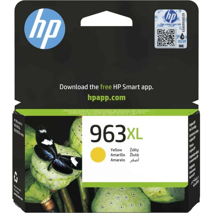 3JA29AE HP 963Xl High Yield Yellow Original Ink Cartridge 3JA29AE HP 963Xl High Yield Yellow Original Ink Cartridge
