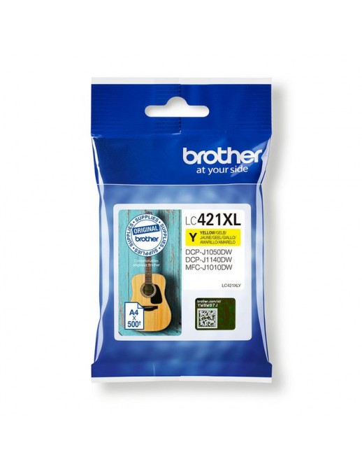 LC421XLY Brother Lc-421Xly Ink Cartridge 1 Pc(S) Original High (Xl) Yield Yellow