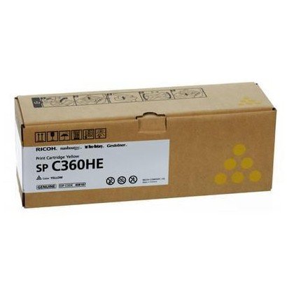 408187 408187 Ricoh Print Cartridge, Yellow, SP C360DNw, 5000 Pages