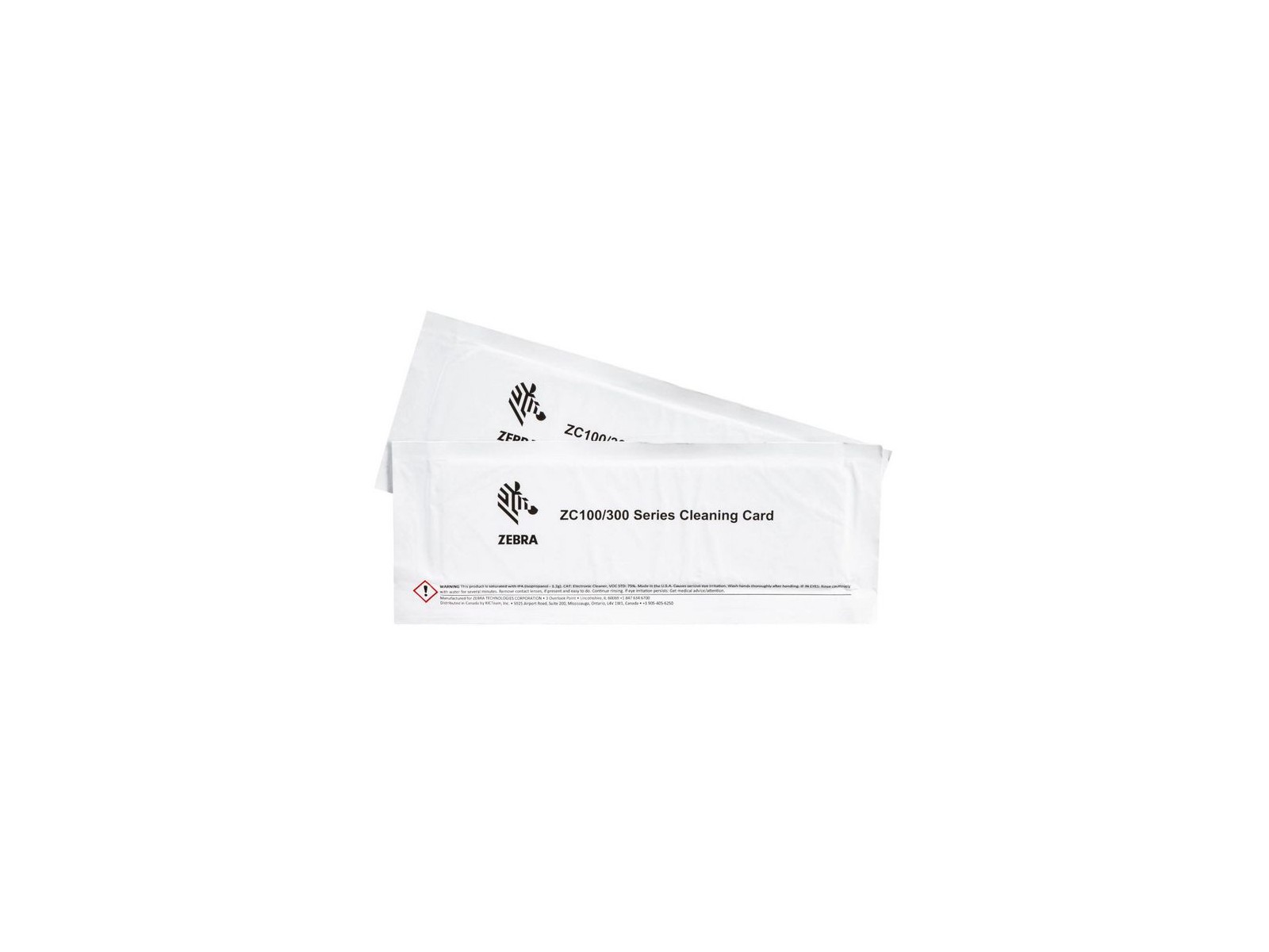 105999-310-01 105999-310-01 Zebra Cleaning Card Kit (Improved) ZC100/300 2 Cards 105999-310-01 105999-310-01 Zebra Cleaning Card Kit (Improved) ZC100/300 2 Cards