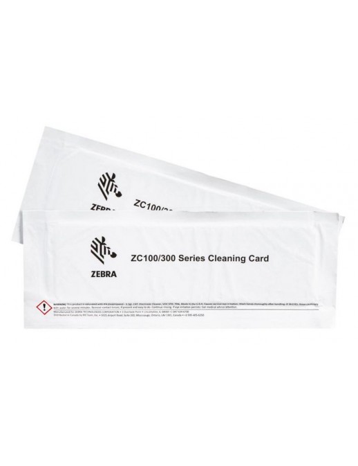 105999-310-01 Zebra Cleaning Card Kit (Improved) ZC100/300 2 Cards