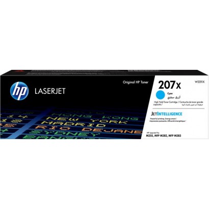 W2211X W2211X HP 207X High Yield Cyan Original LaserJet Toner Cartridge