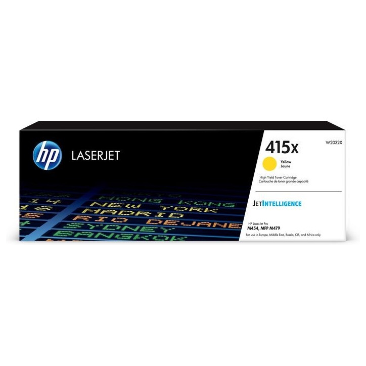 W2032X HP 415X High Yield Yellow Original LaserJet Toner Cartridge