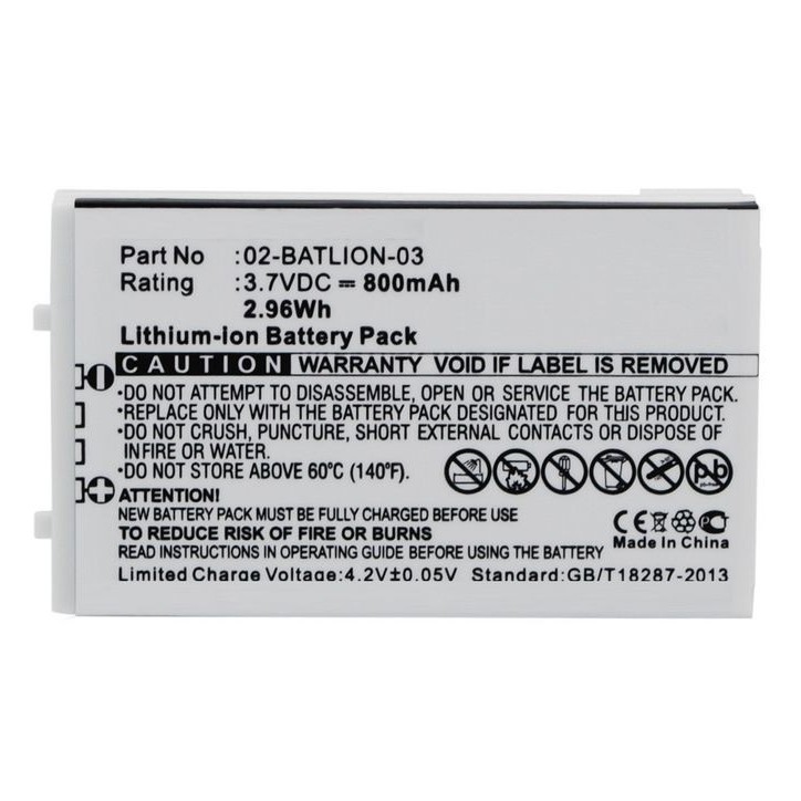 MBXPOS-BA0239 CoreParts Battery for Opticon Scanner 2.9Wh Li-ion 3.7V 800mAh White, OPL-7724, OPL-7734, OPL-9700, OPL-9712, OPL-