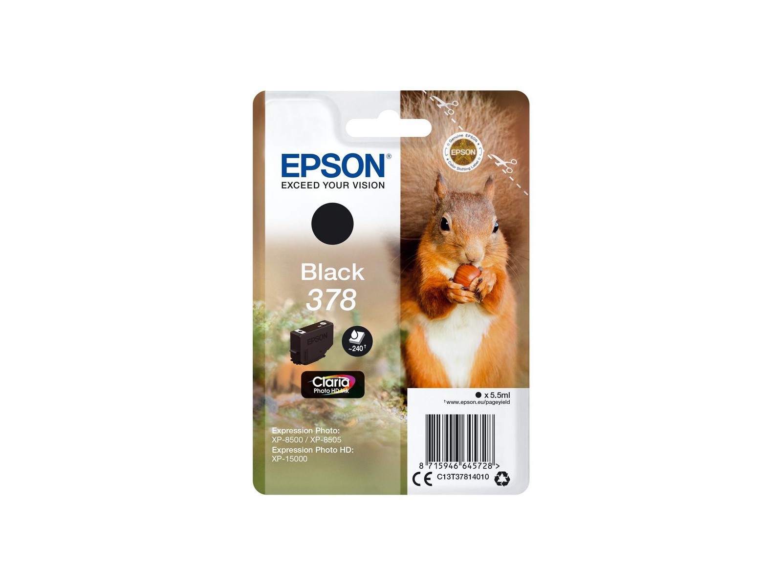 C13T37814020 C13T37814020 Epson Singlepack Black 378 Claria Photo HD Ink +31203145000 C13T37814020 C13T37814020 Epson Singlepack Black 378 Claria Photo HD Ink +31203145000