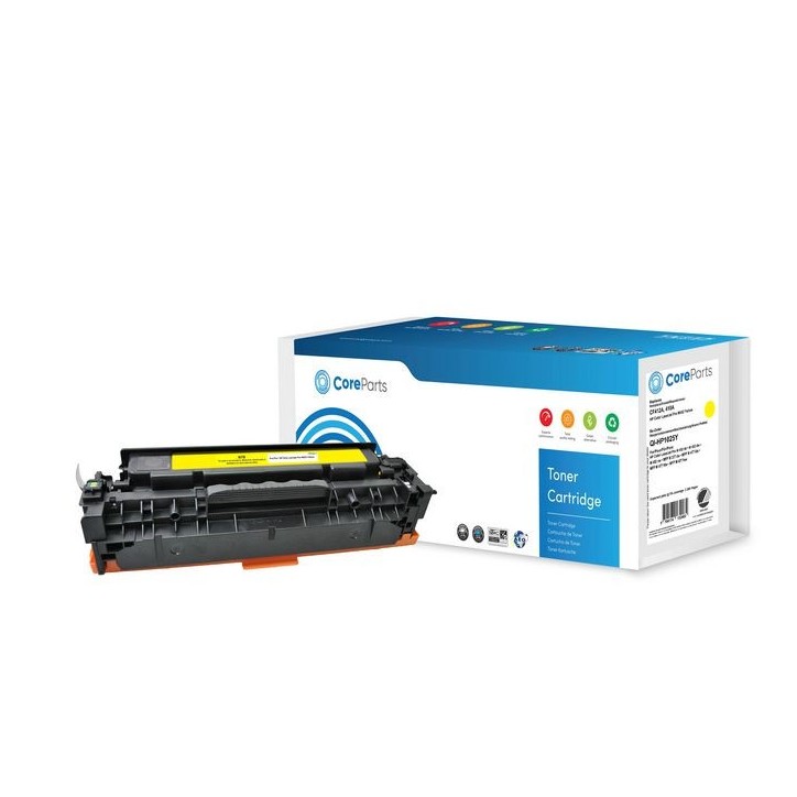 QI-HP1025Y CoreParts Toner Yellow CF412A Pages: 2.300 Nordic Swan HP Color LaserJet Pro M452 (410A) Series CF412A
