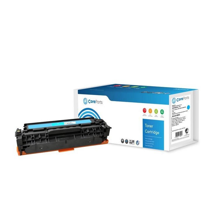 QI-CA1004C CoreParts Toner Cyan 2661B002AA Pages: 2.900, Nordic Swan Canon I-Sensys LBP-7200/7210/7660/7680 (718) Series 2661B00