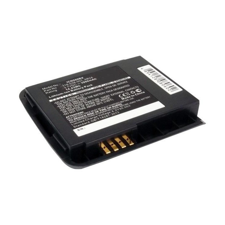 MBXPOS-BA0150 CoreParts Battery for Intermec Scanner 14.4Wh Li-ion 3.7V 3900mAh Black, CN50, CN51 318-038-001, 318-039-001, AB24