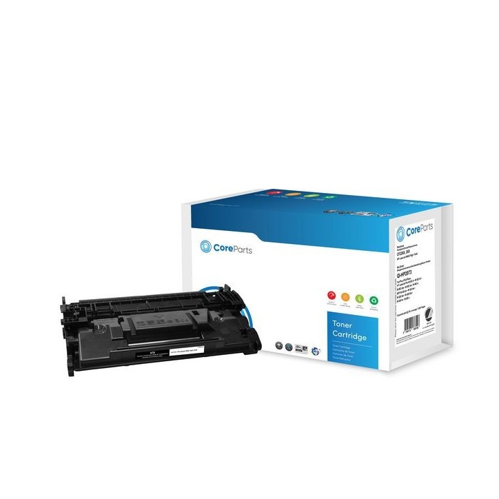 QI-HP2073 CoreParts Toner Black CF226X Pages: 9.000, Nordic Swan HP LaserJet M402 (26X) High Yield CF226X, APTHP226XE