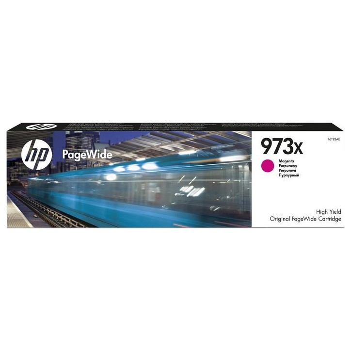 F6T82AE HP 973X High Yield Magenta Original PageWide Cartridge 649461