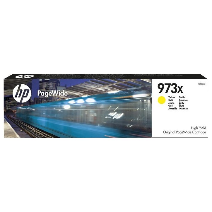 F6T83AE HP 973X High Yield Yellow Original PageWide Cartridge 649462