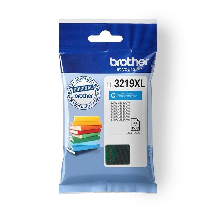 LC3219XLC Brother Genuine Brother LC3219XLC Ink Cartridge in Cyan QL700RF1 Brother