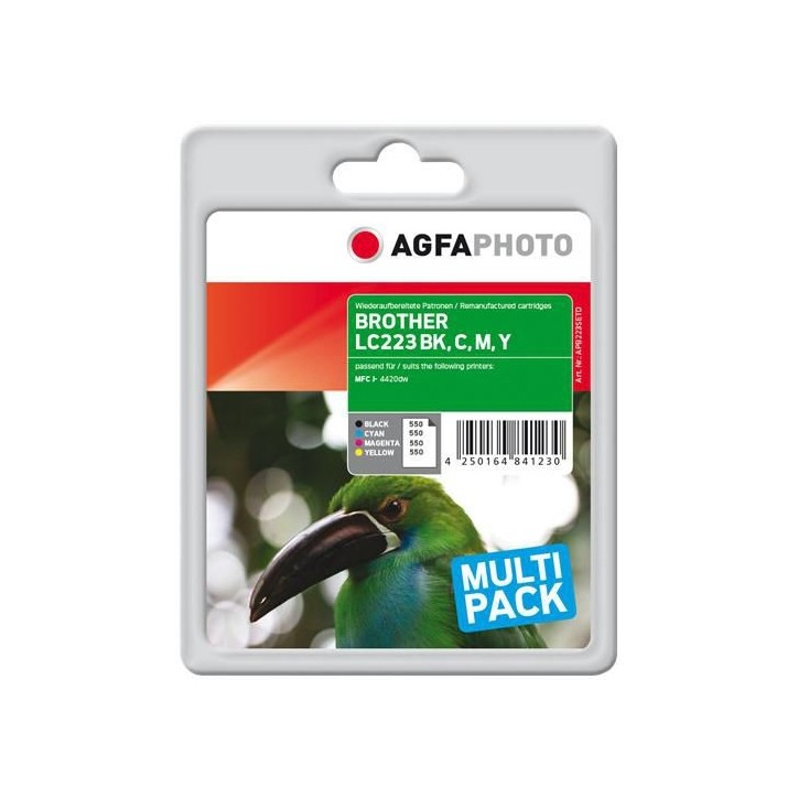 APB223SETD AgfaPhoto Ink B/C/M/Y LC223VALPB