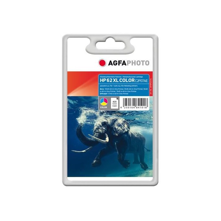 APHP62CXL AgfaPhoto Ink Color HP No. 62 XL