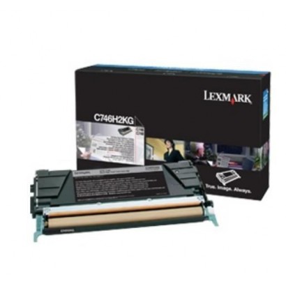 C746H3KG Lexmark Toner Cartridge Lexmark C 746 DN/DTN/N/748 DE/DTE/E, Black, 12000 Pages 825577