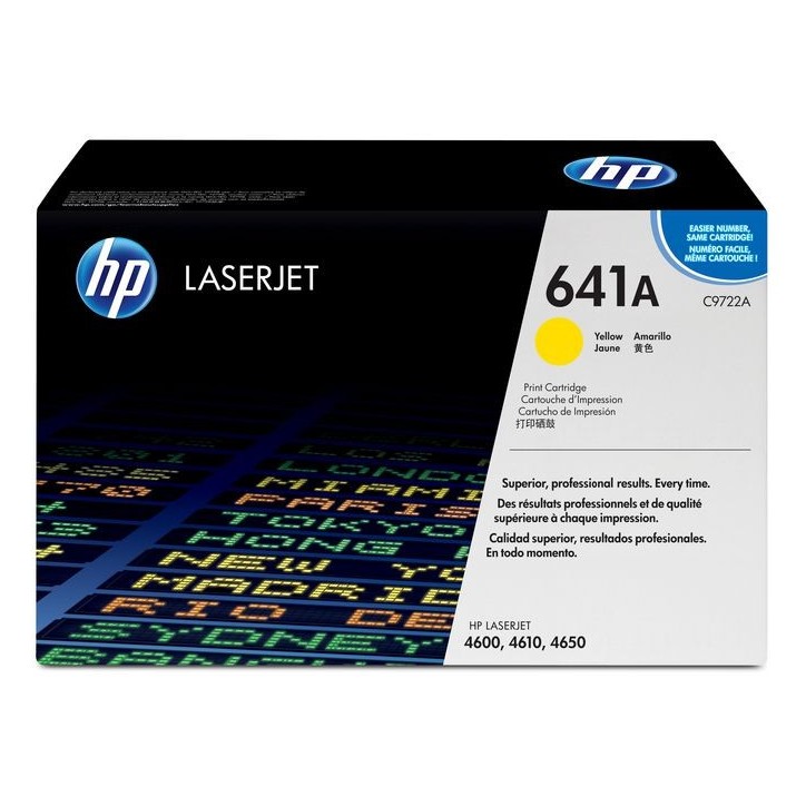 C9722-67901 HP 641A Yellow Original LaserJet Toner Cartridge C9722A