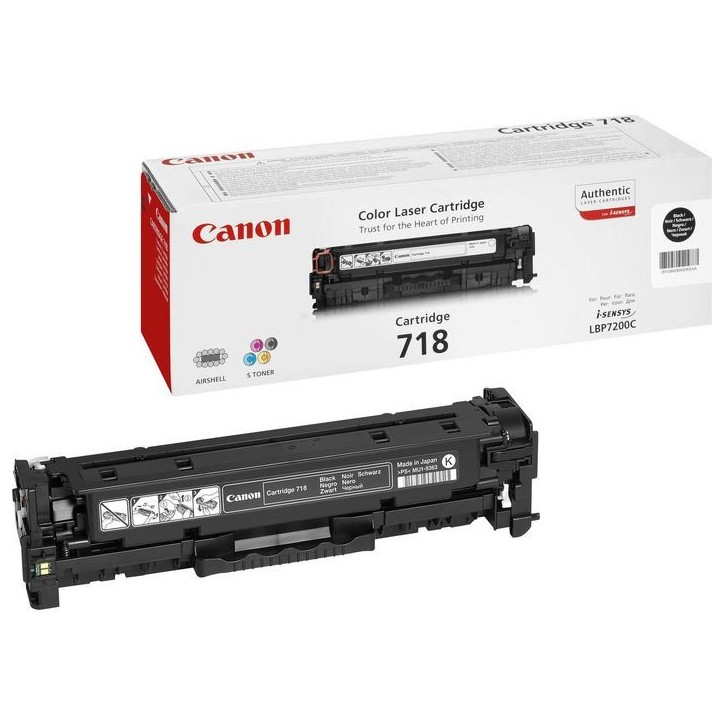 2662B002AA Canon Toner Cartridge 718 - Black 31CAN718C 2661B002AA 718C 3400 pagine