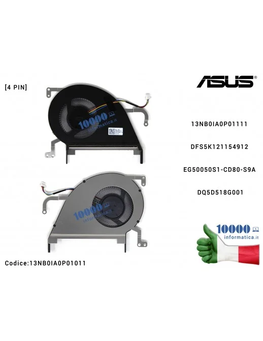 13NB0IA0P01011 Ventola di Raffreddamento Fan CPU ASUS VivoBook S15 X530 X530U X530UN X530UA X530UF X420 V530 S530 K530 13NB0I...