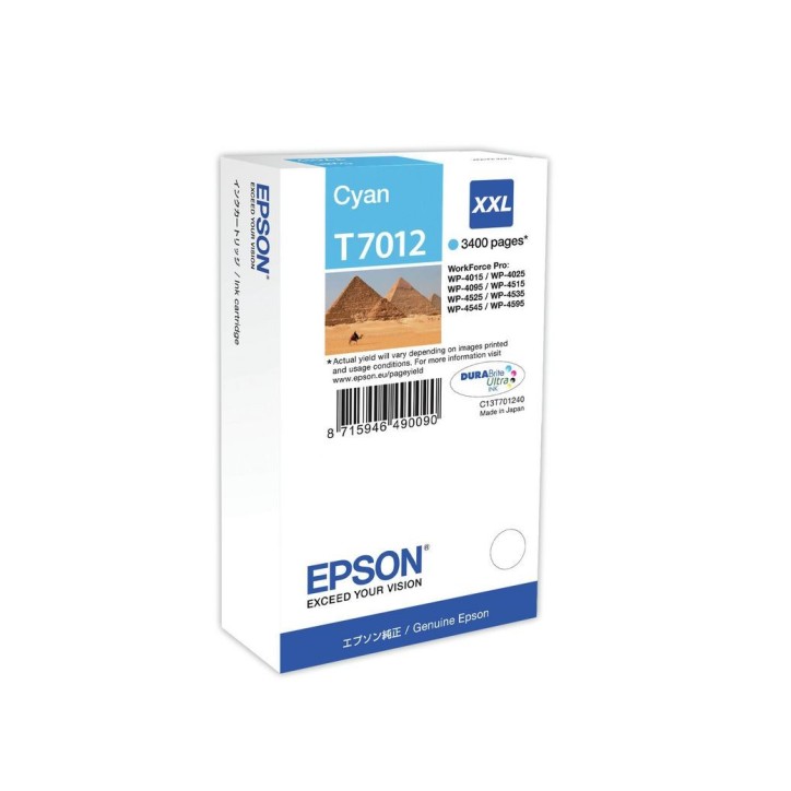 C13T70124010 Epson Ink Cartridge XXL Cyan 3.4k 2109944 Epson