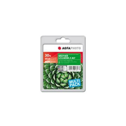 APB1240SETD AgfaPhoto LC-1240 Value-Pack, BK,C,M,Y, Pages 3166, 46ml LC1240VALBPDR, APB1240SETD,...