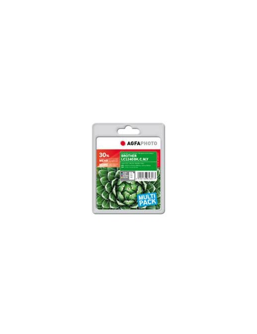 APB1240SETD APB1240SETD AgfaPhoto LC-1240 Value-Pack, BK,C,M,Y, Pages 3166, 46ml LC1240VALBPDR, APB1240SETD, LC1240BK, LC1240...