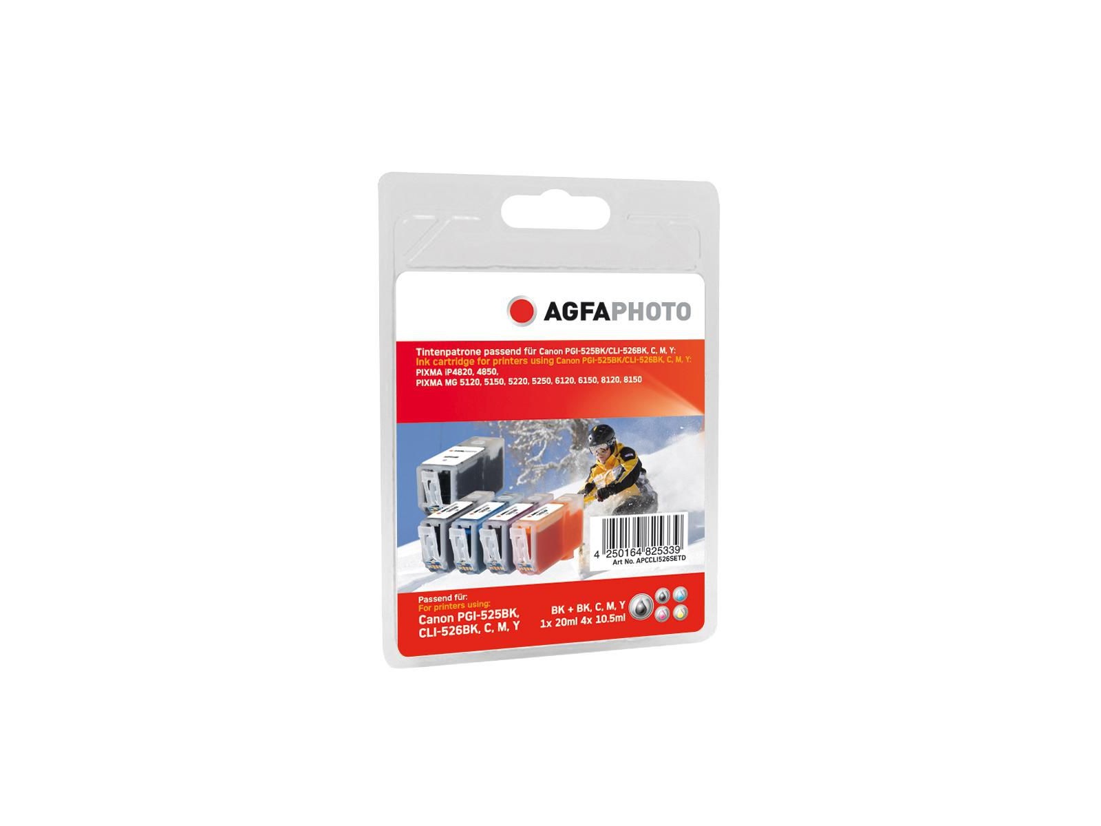 APCCLI526SETD APCCLI526SETD AgfaPhoto Ink BK/B/C/M/Y PGI-525PGBK, 4529B001, CLI-526BK, 4540B001, CLI-526C, 4541B001, CLI-526M... APCCLI526SETD APCCLI526SETD AgfaPhoto Ink BK/B/C/M/Y PGI-525PGBK, 4529B001, CLI-526BK, 4540B001, CLI-526C, 4541B001, CLI-526M...