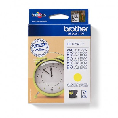 LC125XLY LC125XLY Brother Genuine Brother LC125XLY Ink Cartridge – Yellow Brother Features DSE
