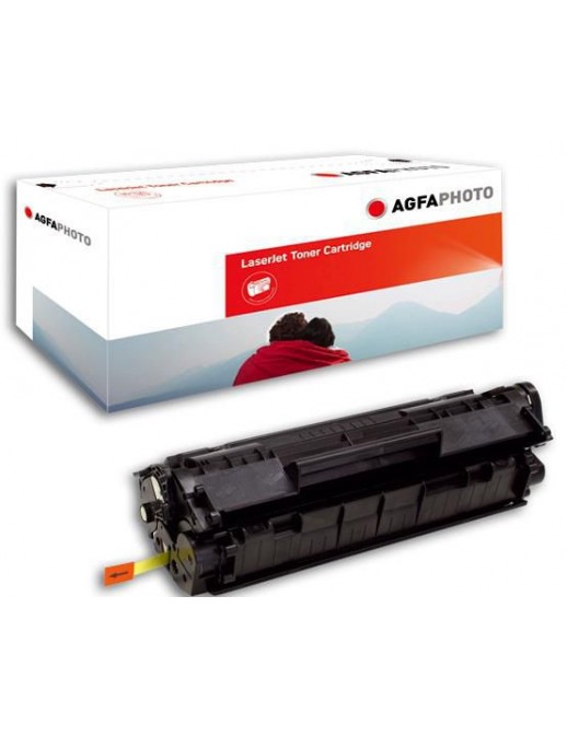 APTHP12AE AgfaPhoto Q2612A, Black, Toner for HP printers Q2612A / EP-703, APTHP12AE