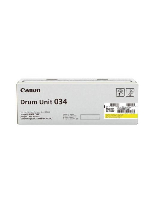 9455B001 Canon Yellow Drum Unit for ImageClass Mf820Cdn/MF810Cdn Multifunction Printers, 34000 Sheets