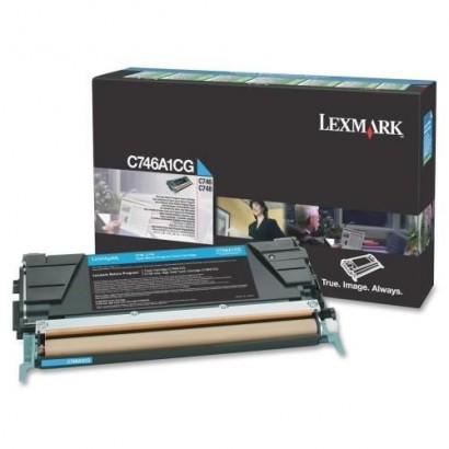 C746A1CG Lexmark C746, C748 Cyan Return Program Toner Cartridge 32IC746A1CG