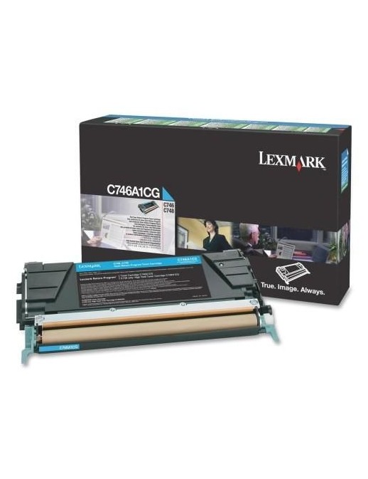 C746A1CG Lexmark C746, C748 Cyan Return Program Toner Cartridge 32IC746A1CG