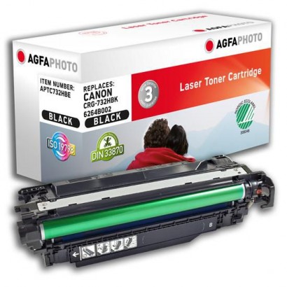 APTC732HBE AgfaPhoto Toner Cartridge for Canon i-SENSYS LBP7780Cx, 12000 pages, Black