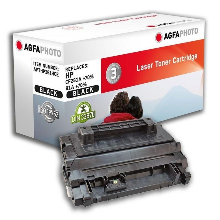 APTHP281HCE AgfaPhoto Toner Cartridge for HP LaserJet Enterprise M604, 18000 pages, Black
